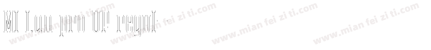 MI Lan pro VF regul字体转换